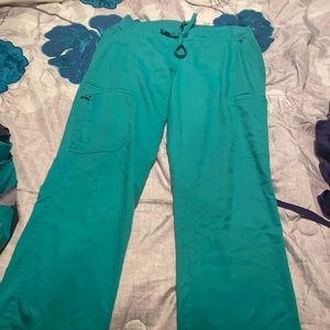 Greys anatomy teal active scrub set